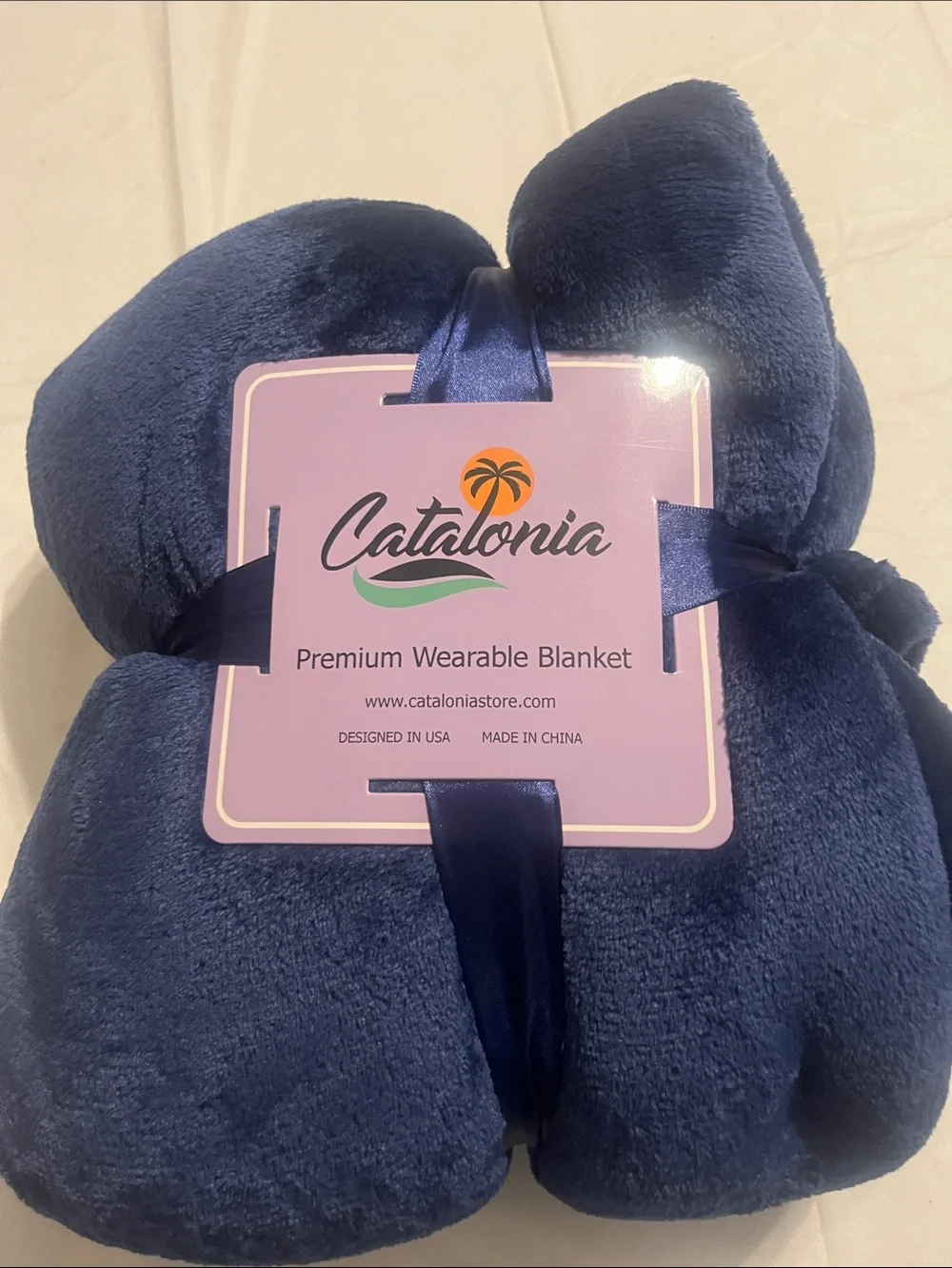 Premium Wearable Blanket - Navy